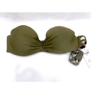 HOLLISTER Lightly Lined Multi-Way Bandeau Bikini Top Size 34A NWT